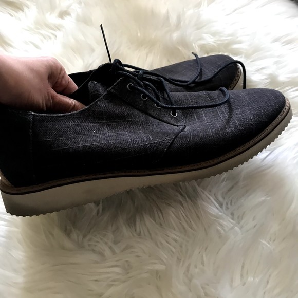 Toms Preston Casual Oxford, Men\'s Size 12 M, Brown Washed NEW MSRP $99.95